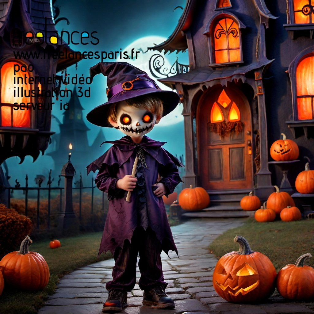 Pao mise en page internet vidéo illustration 3d serveur IA générative AI freelance paris studio de création magazines rj8bu120